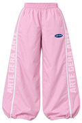 Pink Zip Baggy Pants