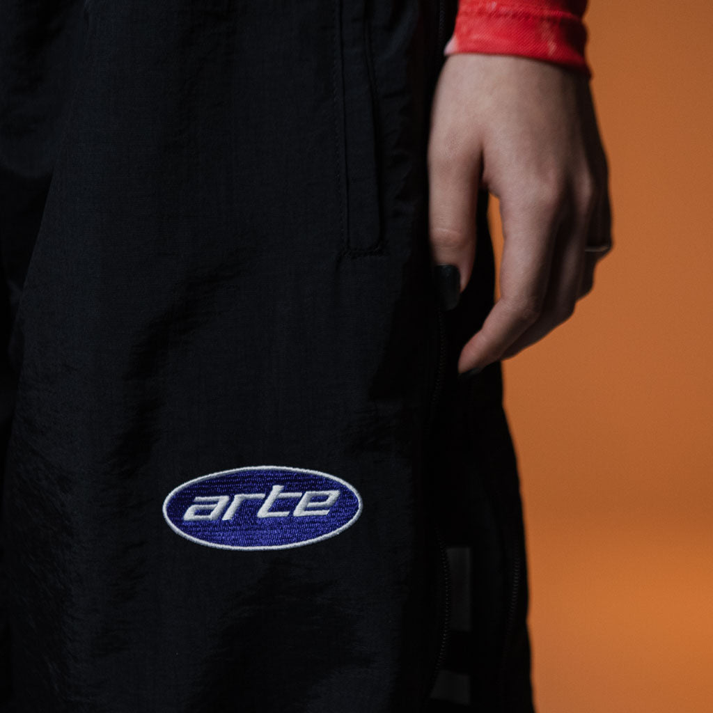 Black Zip Baggy Pants