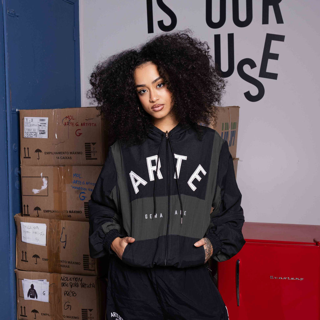 Black Windbreaker